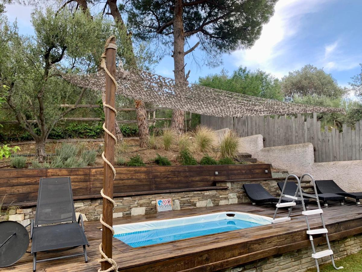 Sea View Villa In Olive Garden Nea Kallikrateia Exteriér fotografie