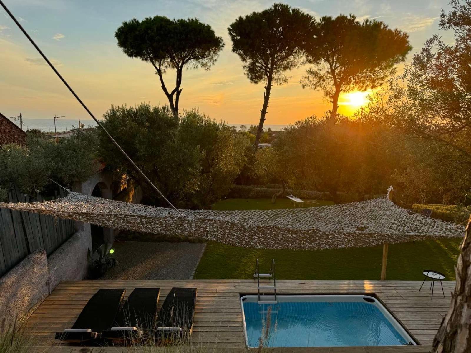 Sea View Villa In Olive Garden Nea Kallikrateia Exteriér fotografie